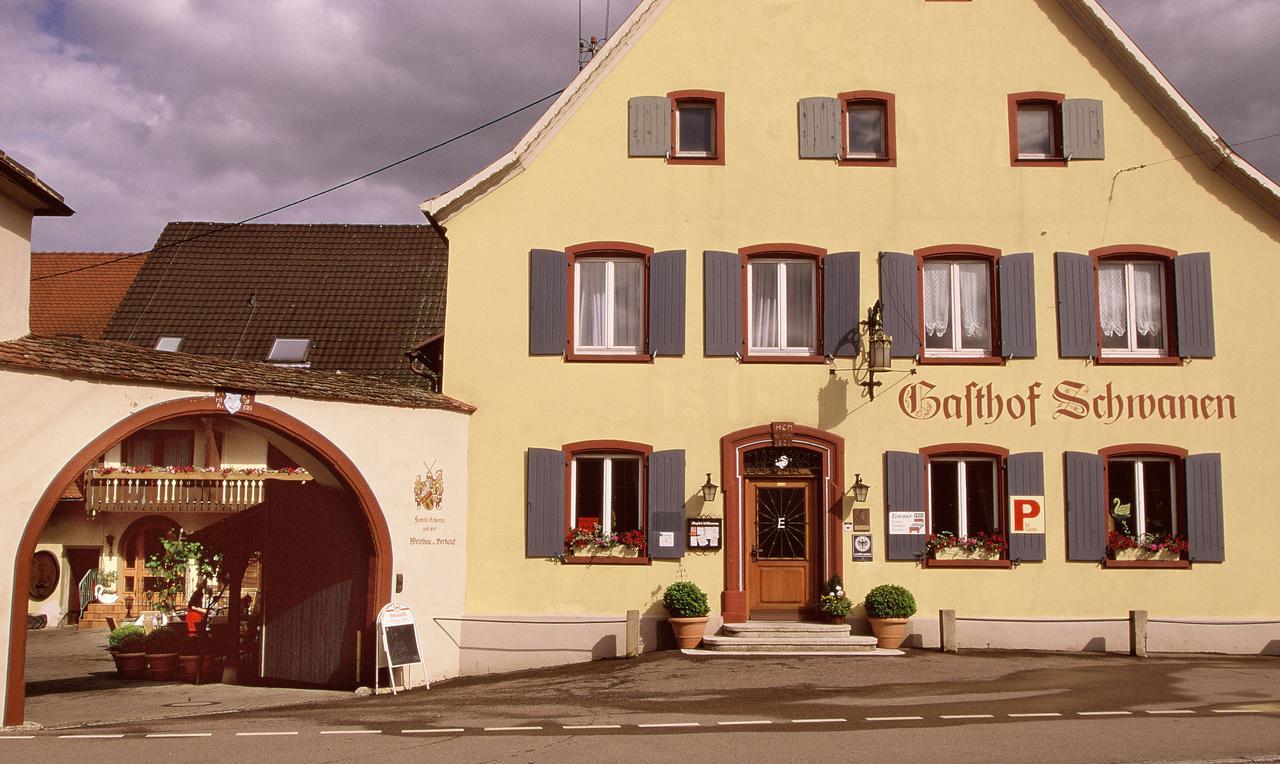 Zum Schwanen Garni Hotell Buggingen Exteriör bild